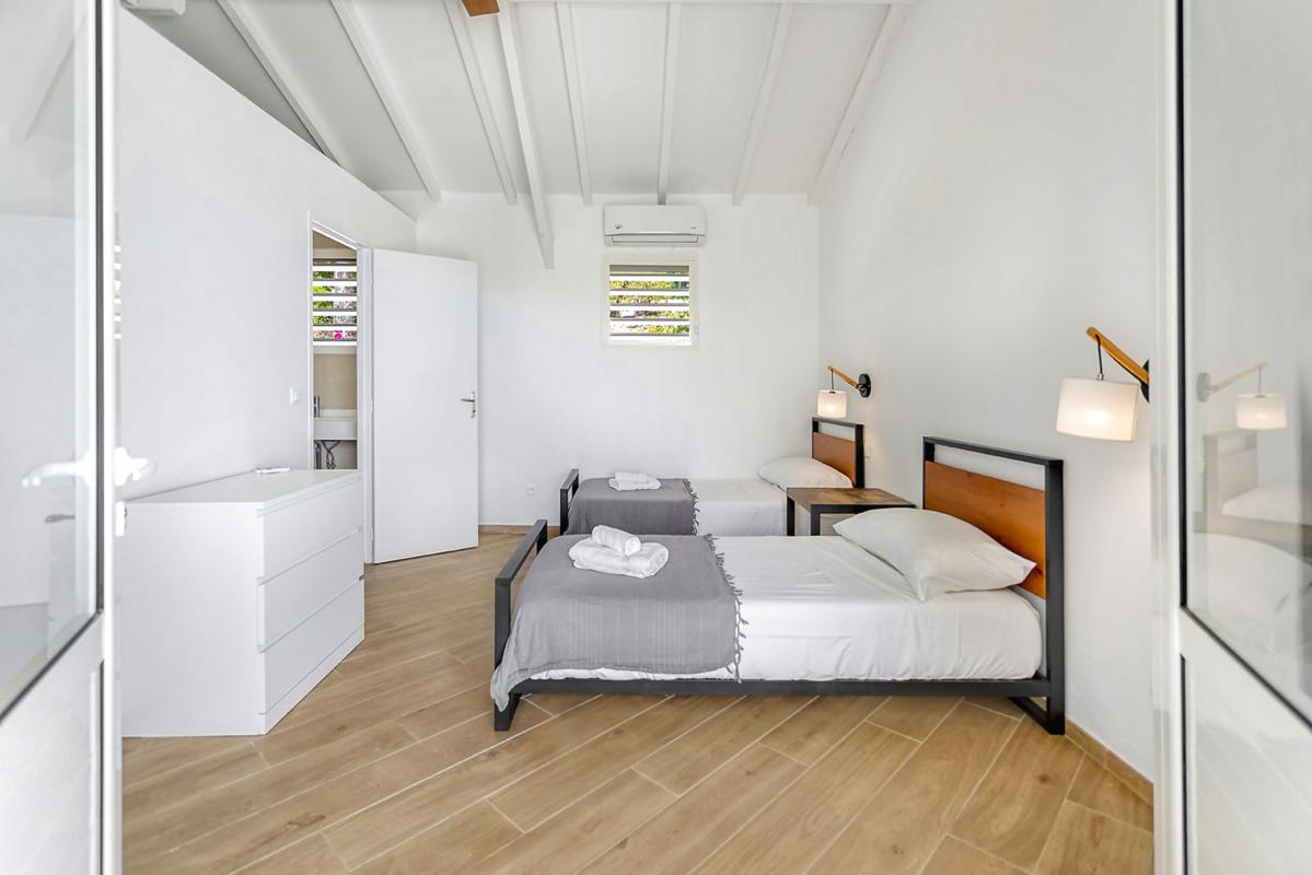 Location Villa Baie Orientale Saint Martin_ Chambre lits simples - 34